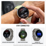 Garmin Venu 4 45 mm Health & Fitness GPS Smartwatch, Silver + Accessories Bundle