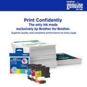 Brother Genuine 3-Pack High Yield Color Ink Cartridges C/M/Y + Printer Softwares