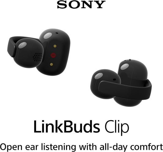 Sony LinkBuds Clip Open-Ear Truly Wireless Earbuds - Black WFLC900/B