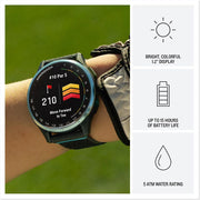 Garmin Approach J1 Cloud Blue Aluminum Bezel w/ Black Band + 26 Month Protection