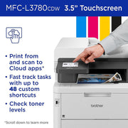 Brother MFCL3780CDW Digital Color All-in-One Laser Printer w/ Print Like A Pro Bundle