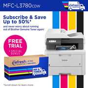 Brother MFCL3780CDW Digital Color All-in-One Laser Printer w/ Print Like A Pro Bundle