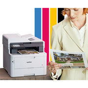 Brother MFCL3780CDW Digital Color All-in-One Laser Printer w/ Print Like A Pro Bundle