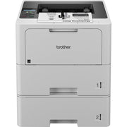 Brother HL-L6210DWT Business Monochrome Laser Printer, White w/ Print Like A Pro Bundle
