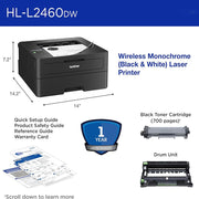 Brother Brother SOHO Laser Printer HLL2460DW w/ Print Like A Pro Bundle