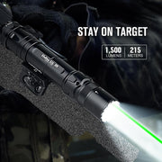 OLIGHT Odin GL M Rail Mounted Tactical Light with 1500 Lumens, Green Beam