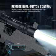 OLIGHT Odin GL M Rail Mounted Tactical Light with 1500 Lumens, Green Beam