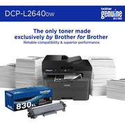 Brother DCP-L2640DW Monochrome Laser Printer with 26-Month Plan, HDMI & USB Cables