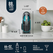 Ninja SLUSHi 88 oz. Frozen Drink & Slushie Machine Renewed with Party Tote Bag