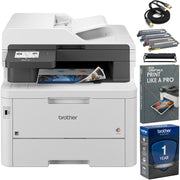 Brother MFCL3780CDW Digital Color All-in-One Laser Printer w/ Print Like A Pro Bundle
