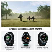 Garmin Approach J1 Cloud Blue Aluminum Bezel w/ Black/Azure Band +26 Month Protection