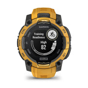 Garmin Instinct 3 - 45 mm Outdoor GPS Smartwatch, SOLAR, Sunburst w/ Sunburst/Gray Band
