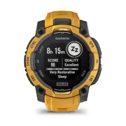 Garmin Instinct 3 - 45 mm Outdoor GPS Smartwatch, SOLAR, Sunburst w/ Sunburst/Gray Band