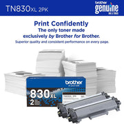 Brother High-Yield Toner Black Twin Pack (2-Pack x2) (3,000 Pages/Cartridge)