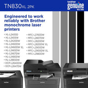 Brother High-Yield Toner Black Twin Pack (2-Pack x2) (3,000 Pages/Cartridge)