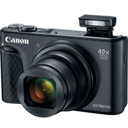 Canon PowerShot SX740 HS 20.3MP 4K Camera (Black) w/ 64GB Card + Camera Case