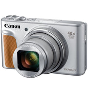 Canon PowerShot SX740 HS 20.3MP 4K Camera (Silver) w/ 64GB Card + Camera Case