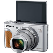 Canon PowerShot SX740 HS 20.3MP 4K Camera (Silver) w/ 64GB Card + Camera Case