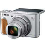 Canon PowerShot SX740 HS 20.3MP 4K Camera (Silver) w/ 64GB Card + Camera Case