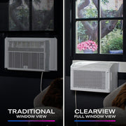 GE Profile ClearView Inverter 10,300BTU Smart Window Air Conditioner, White
