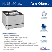 Brother Business Color Laser Printer with Wireless Networking