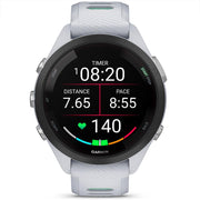Garmin Forerunner 265S GPS Smartwatch, Whitestone/Neo Tropic w/ Accessories Bundle