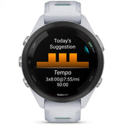 Garmin Forerunner 265S GPS Smartwatch, Whitestone/Neo Tropic w/ Accessories Bundle