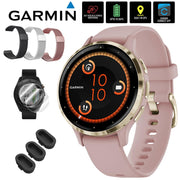 Garmin Venu 3S Health Fitness GPS Smartwatch (41mm) w/ Accessories Bundle