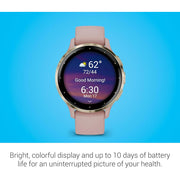 Garmin Venu 3S Health Fitness GPS Smartwatch (41mm) w/ Accessories Bundle