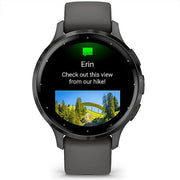 Garmin Venu 3S Health Fitness GPS Smartwatch Steel Bezel (41mm) w/ Accessories Bundle