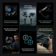 DJI RS 4 Combo 3-Axis Gimbal Stabilizer with Enhanced Vertical Shooting (Renewed)