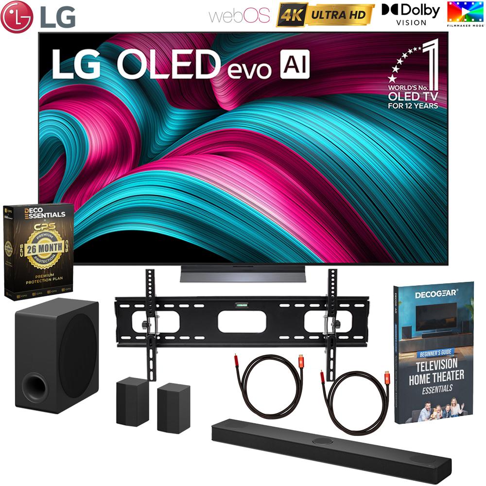 LG 77" Class C5 Series OLED  webOS TV 2025 with LG Soundbar and Warranty Bundle