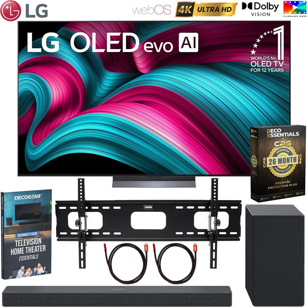 LG 77" Class C5 Series OLED  webOS TV 2025 + LG SC9S Soundbar & Warranty Bundle