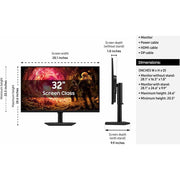 Samsung 32" Odyssey G5 G50F QHD Fast IPS 180Hz HDR10 Gaming Monitor
