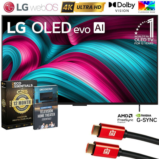 LG 42" C5 Series OLED evo 4K UHD Smart webOS TV (2025) w/ 1 YR Warranty Bundle
