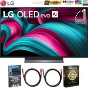 LG 48 Inch Class C5 Series OLED Smart webOS TV 2025 + 26 Month Protection Bundle