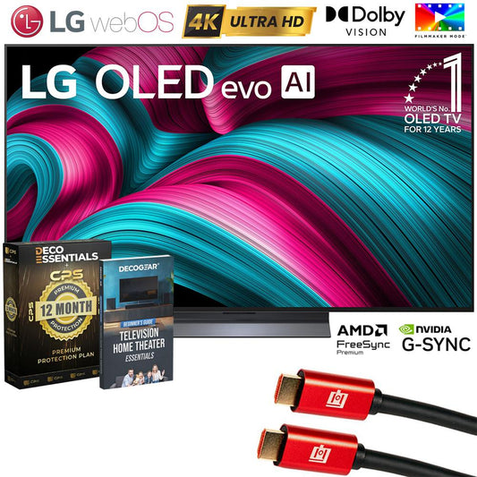 LG 55" C5 Series OLED evo 4K UHD Smart webOS TV (2025) w/ 1 YR Warranty Bundle