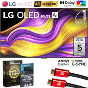 LG 55" G5 OLED evo 4K UHD TV w/ One Wall Design (2025) +26 Months Protection Bundle