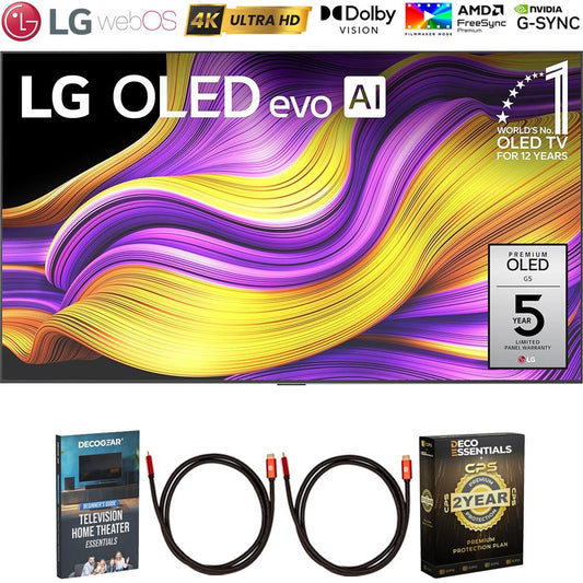LG 55 Inch G5 Series OLED evo Smart webOS TV 2025 with 2 Year Protection Bundle