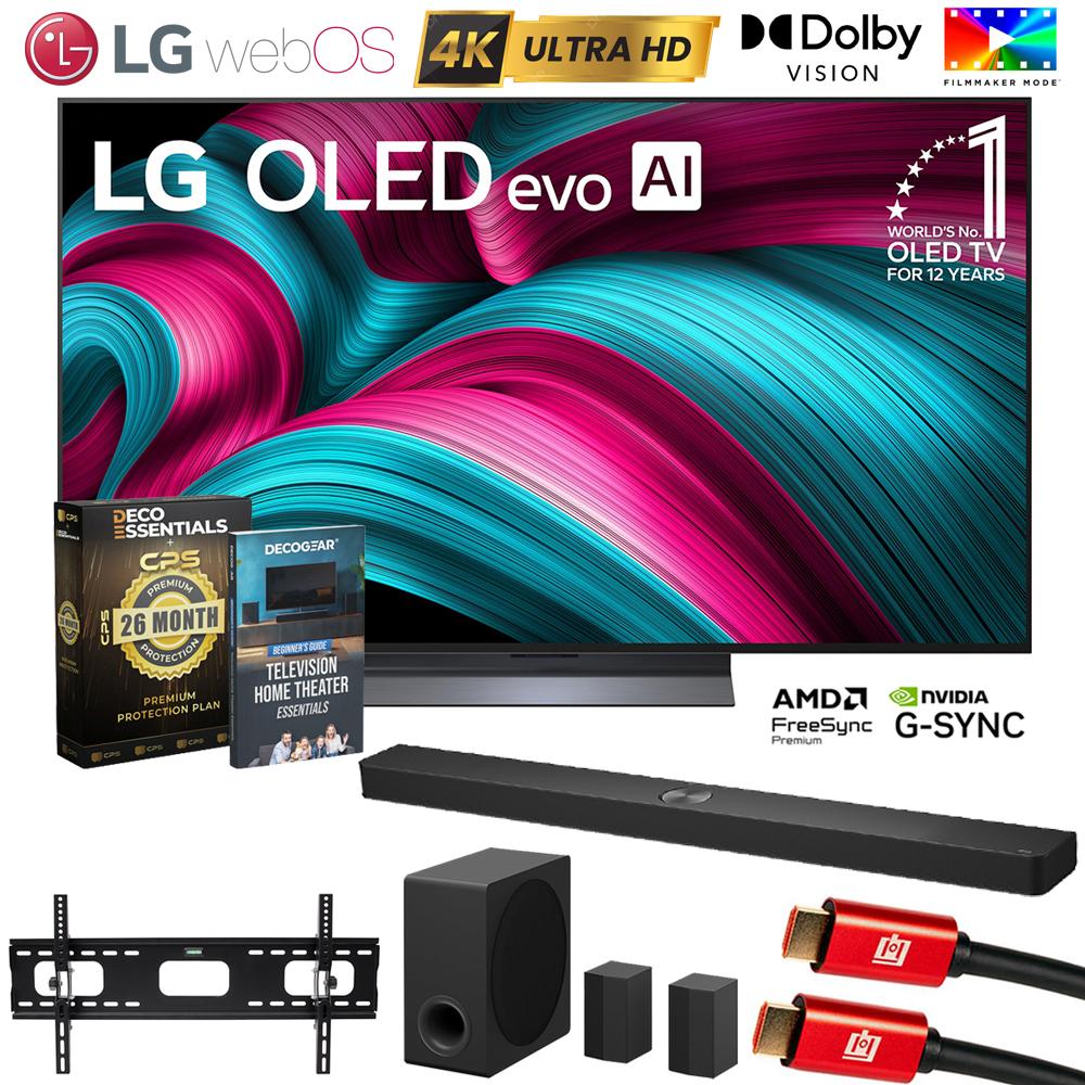 LG 55" C5 OLED evo 4K UHD TV (2025) w/S90TR Soundbar +26 Month Protection Bundle