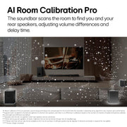LG Soundbar for TV w/ Wireless Rear Speakers 7.1.3 Ch + 26 Months Protection Bundle