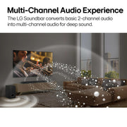 LG Soundbar for TV w/ Wireless Rear Speakers 5.1.3 Ch + 26 Months Protection Bundle