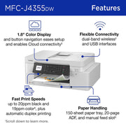 Brother INKvestment Wireless All-in-One Inkjet Printer w/ Print Like A Pro Bundle