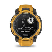 Garmin Instinct 3 - 45 mm GPS Smartwatch SOLAR Sunburst + Charging Dock Bundle