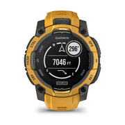 Garmin Instinct 3 - 45 mm GPS Smartwatch SOLAR Sunburst + Charging Dock Bundle