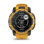 Garmin Instinct 3 - 45 mm GPS Smartwatch SOLAR Sunburst + Charging Dock Bundle
