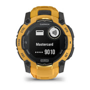 Garmin Instinct 3 - 50 mm GPS Smartwatch SOLAR Sunburst + Charging Dock Bundle
