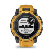 Garmin Instinct 3 - 45 mm GPS Smartwatch SOLAR Sunburst + Charging Dock Bundle
