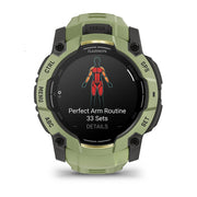 Garmin Instinct 3 50 mm GPS Smartwatch AMOLED Fern Green + Charging Dock Bundle