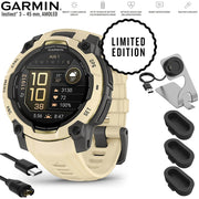Garmin Instinct 3 - 45 mm GPS Smartwatch AMOLED Citrine + Charging Dock Bundle